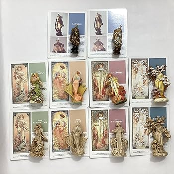新品　希少　アルフォンスミュシャ　フィギュアミュージアム　17個 アルフォンス・ミュシャフィギュアミュージアム 第2集 La